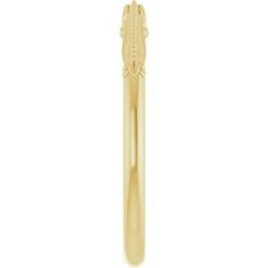 123739 / Band / 14K Yellow / Unset / All Shapes / All Sizes / Polished / Sculptural-Inspired Matching Band