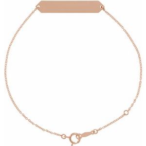 Brc768 / Bracelet / 18K Rose Gold-Plated Sterling Silver / 33 X 6 Mm / 7-8 In / Polished / 7-8 Inch Geometric Bracelet
