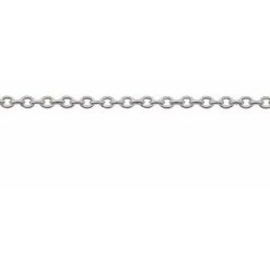 Ch1044 / 18K White / Cable / 1.5 Mm / Per Inch / None (Per Inch) / Polished / Cable Chain