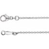 Ch1053 / Platinum / Cable / 1.2 Mm / 18 In / Lobster Clasp / Polished / Cable Chain