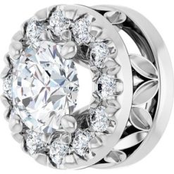 G-H / Polished / 1/3 Ctw Pendant