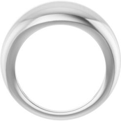 50199 / 14K White / 7 / 8 Mm / Polished / Dome Ring