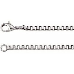 C816 / Stainless Steel / Box / 3 Mm / 24 In / Lobster Clasp / Polished / Box Chain