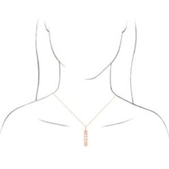 87526 / Pendant / Set / 14K White / Round / Natural Diamond / 1Mm :: 0.01 Ctw / I1