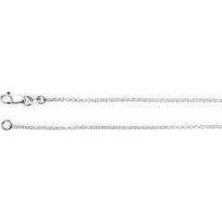 Ch1041 / Sterling Silver / Rolo / 1.3 Mm / 24 In / Lobster Clasp / Polished / Rolo Chain
