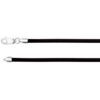 Ch560 / 14K Yellow / Cord / 3 Mm / 18 In / Lobster Clasp / Black Rubber Cord