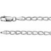 Ch571 / Sterling Silver / Curb / 3 Mm / 9 1/2 In / Lobster Clasp / Polished / Curb Chain