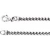 Ch1071 / Sterling Silver / Franco / 3 Mm / 24 In / Lobster Clasp / Oxidized / Oxidized Franco Chain