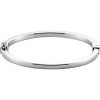 Brc690 / Bracelet / Sterling Silver / 7 In / Polished / Hinged Bangle Bracelet