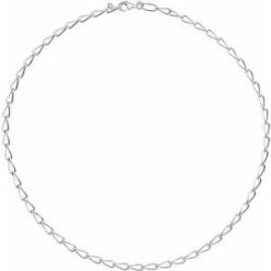 Ch1084 / Sterling Silver / Curb / 4.7 Mm / 24 In / Lobster Clasp / Polished / Long Curb Chain