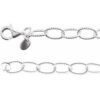 Ch1064 / Sterling Silver / Cable / 6 Mm / 18 In / Lobster Clasp / Polished / Knurled Cable Chain