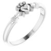 52308 / Ring / 14K White / Polished / Claddagh Ring