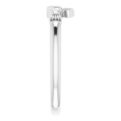 52308 / Ring / 14K White / Polished / Claddagh Ring