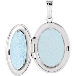 84923 / Pendant / Sterling Silver / 28.9 X 16 Mm / Polished / Oval Locket