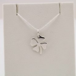 86408 / Charm / Sterling Silver / Polished / Four Leaf Clover Charm/Pendant