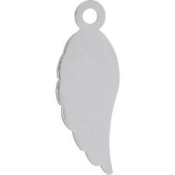 R45320 / Dangle / Sterling Silver / 15.4 X 5.5 Mm / Polished / Angel Wing Dangle