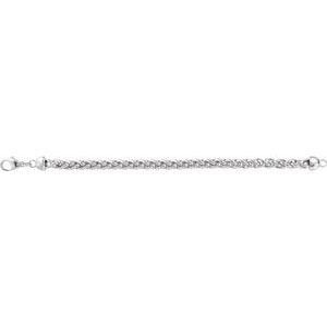 Ch266 / Sterling Silver / Wheat / 6 Mm / 7 In / Lobster Clasp / Polished / Wheat Chain
