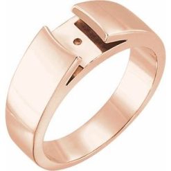 Solitaire Engagement Ring or Band