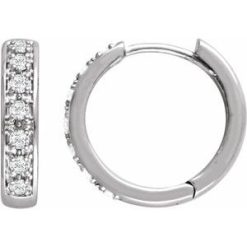 Accented Hoop Earrings