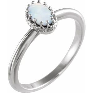 Crown Cabochon Ring