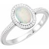 Beaded Cabochon Ring