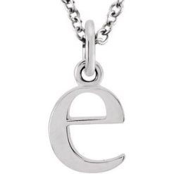 Lowercase Initial Necklace or Charm/Pendant
