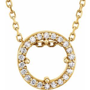 Halo-Style Necklace or Pendant