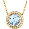 Halo-Style Necklace or Pendant