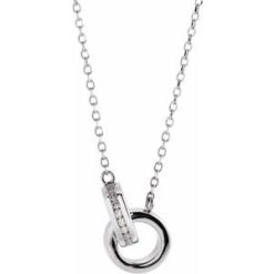 Interlocking Circle Necklace or Center