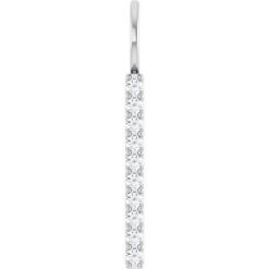 Vertical Bar Necklace or Charm/Pendant