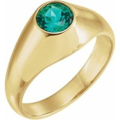 Bezel-Set Solitaire Ring