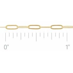 2 mm Ultra-Lightweight Paperclip-Style Chain by the Inch