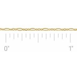 1.25 mm Figaro Chain