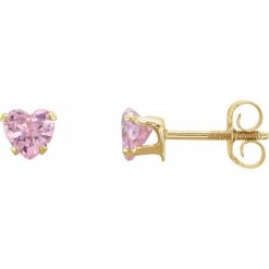 Heart Snap-In Youth Stud Earrings