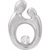 Accented Mother and Child® Slide Pendant