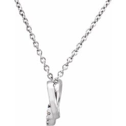Alternative view of Interlocking Circle Necklace