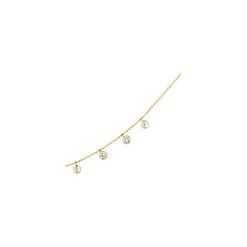 Bezel-Set Station Necklace
