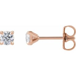 Round Cocktail-Style Stud Earrings