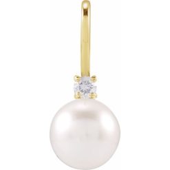 Accented Pearl Charm/Pendant