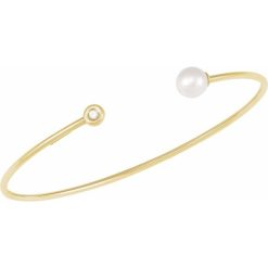 Accented Pearl Cuff Bracelet