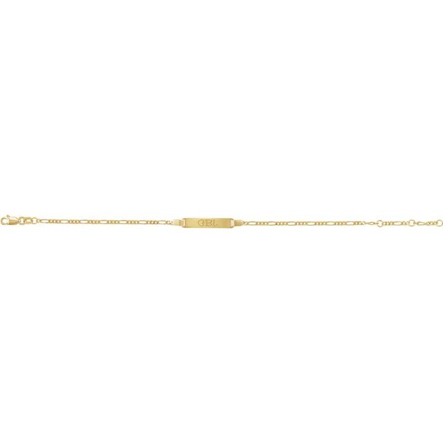 Adjustable Identification Figaro Bracelet - Image 4