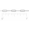 2 mm Ultra-Lightweight Paperclip-Style Chain by the Inch