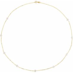 Pearl Station Necklace