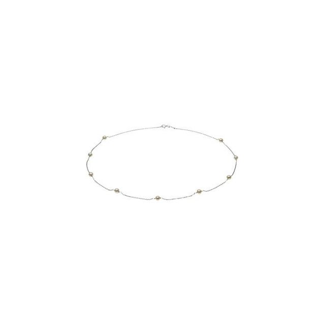 Pearl Station Necklace