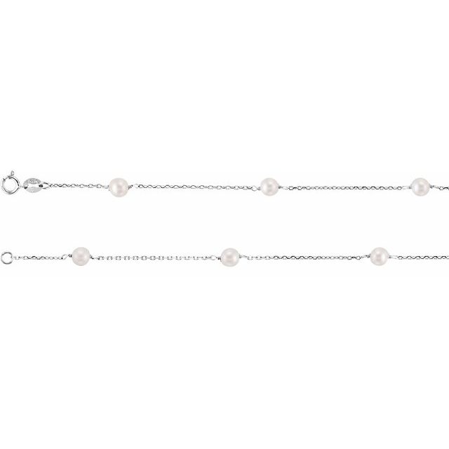 Pearl Station Necklace - Image 2